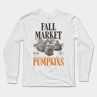 Fall Market Pumpkins Halloween Long Sleeve T-Shirt